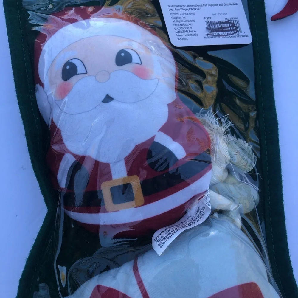 NWT Stocking toys Bandana collar bells S/M